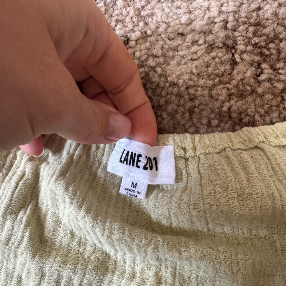 Lane 201 Green Crop Top